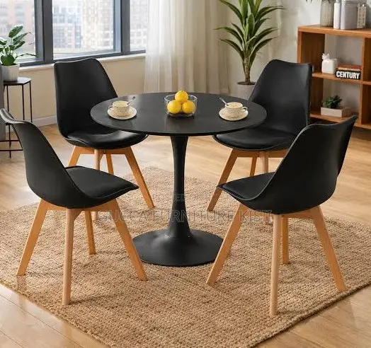 Ergonomic Black Eames Dining Chair