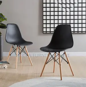 Ergonomic Black Eames Dining Chair