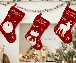 *3pcs Large Christmas Stocking Socks Decorations for Home Christmas