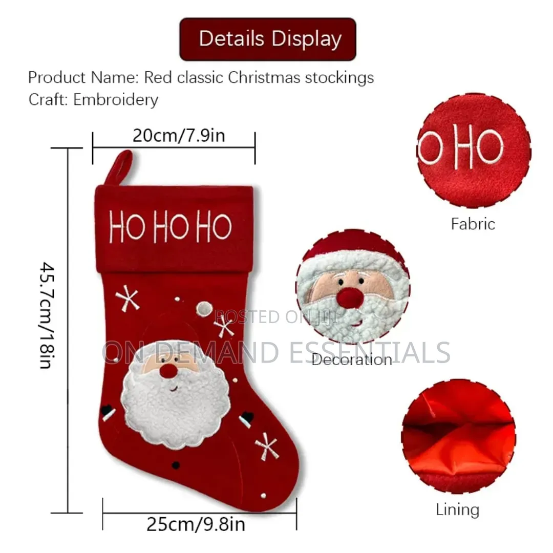 *3pcs Large Christmas Stocking Socks Decorations for Home Christmas