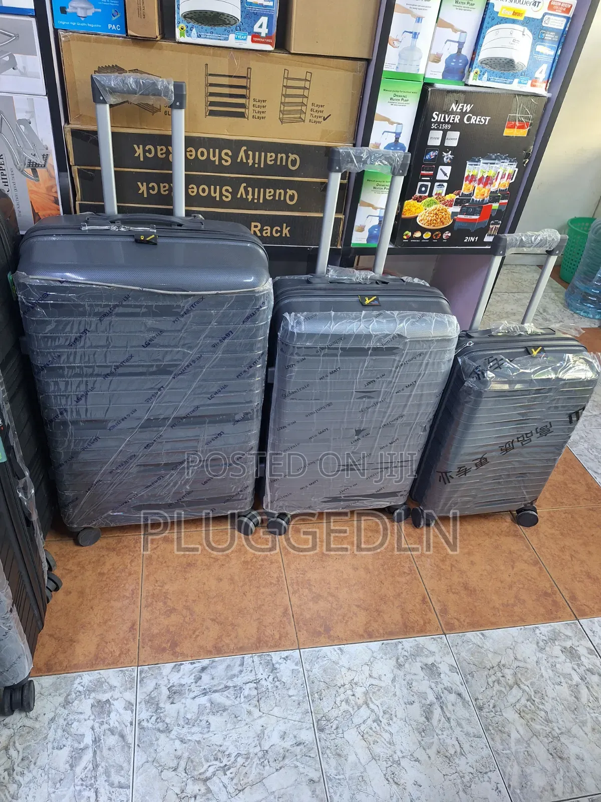 Grey 3-in-1 Hard-Shell Suitcases