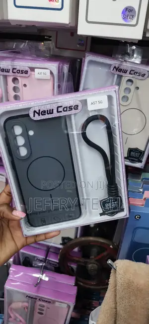 Black MagSafe Magnetic Silicone Case With a for Samsung Galaxy A57