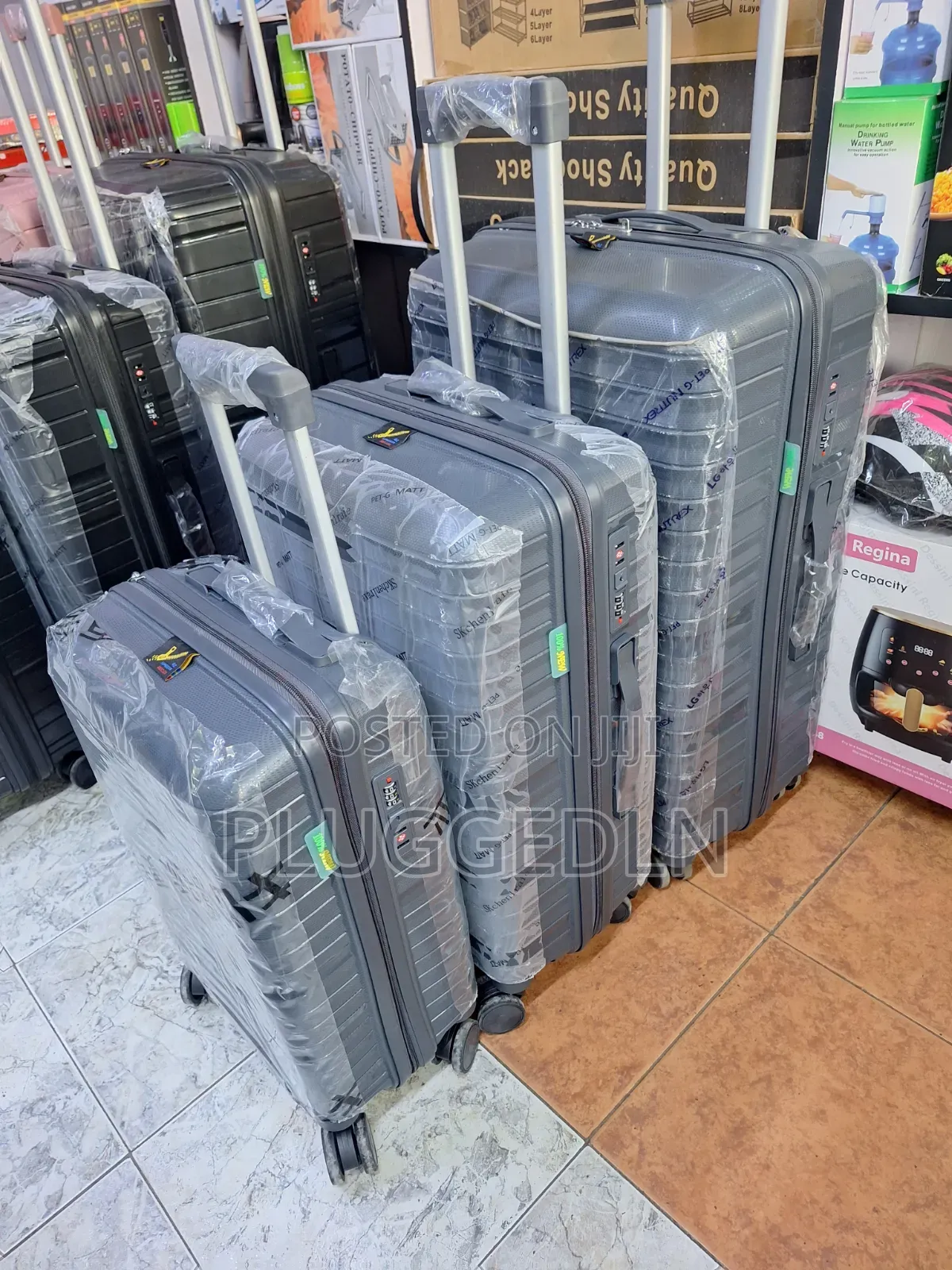Grey 3-in-1 Hard-Shell Suitcases