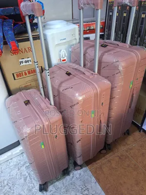 3-in-1 Rubber-Style Travel Luggage Suitcase.