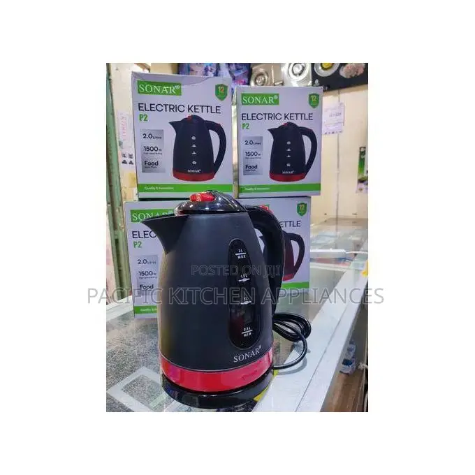Sonar 2L Cordless Electric Kettle ,1500W Energy Efficient , 1 .5m