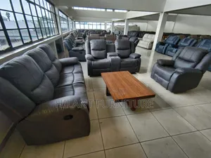 Premium Fabric 6 Seater Recliner Set