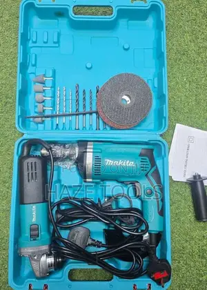 Makita Electric Drill & Angle Grinder Combo Kit