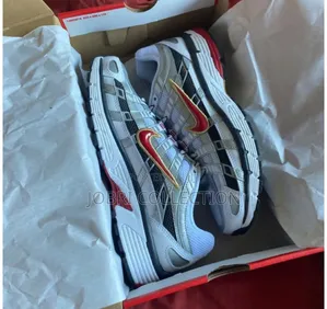Nike P-6000” Metallic Silver Red “ Sneakers