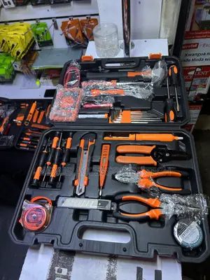 Household Hand Tool Kit Set With Carrying Case – Multimeter & Wire