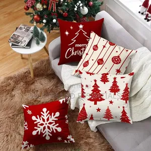 4pc Set Cushion Cover 45x45 Christmas Decorations