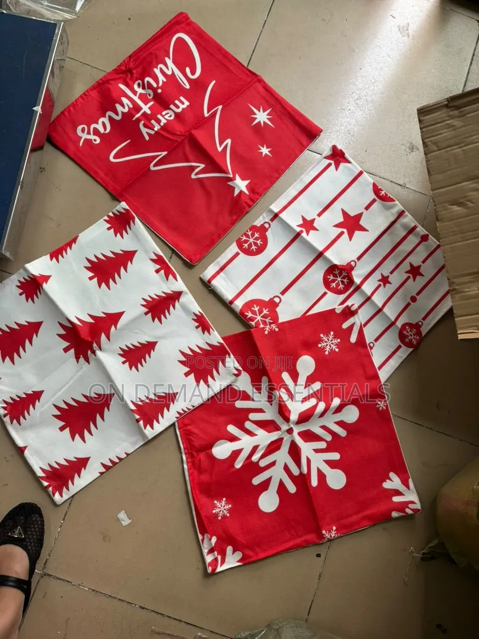 4pc Set Cushion Cover 45x45 Christmas Decorations