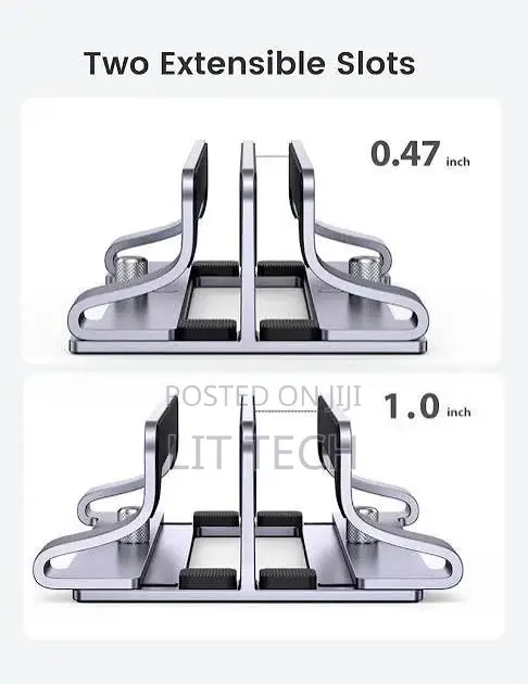 UG-25706 UGREEN LP258 Vertical Laptop Stand SpaceSaving Desk Organizer