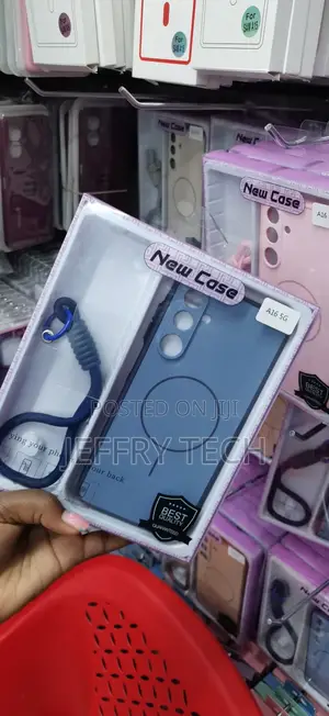 Blue Liquid Silicone Case With a Matching for the Samsung Galaxy A16