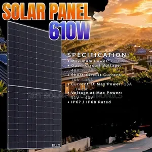 610 Watts Monocrystalline All Weather Solar Panels
