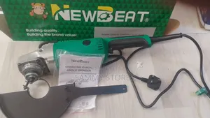 NewBeat Heavy-Duty 9-Inch Angle Grinder With Side Handle