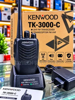 Genuine Kenwood Professional Walkie Talkie TK 3000C Long Battery Radio