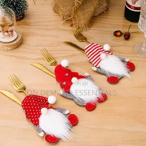 Christmas Gnome Cutlery Holders Cute Gnome Holders