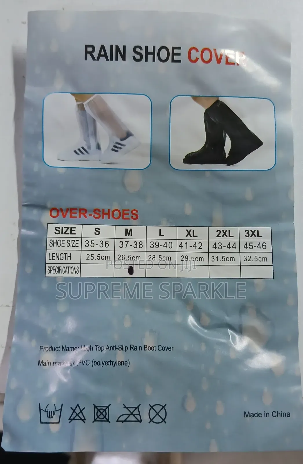 Reusable Foldable Waterproof Rain Shoe Covers
