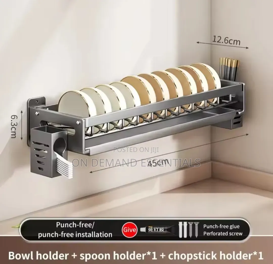 Wall-Mounted Kitchen Dish Rack
