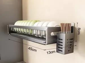 Wall-Mounted Kitchen Dish Rack