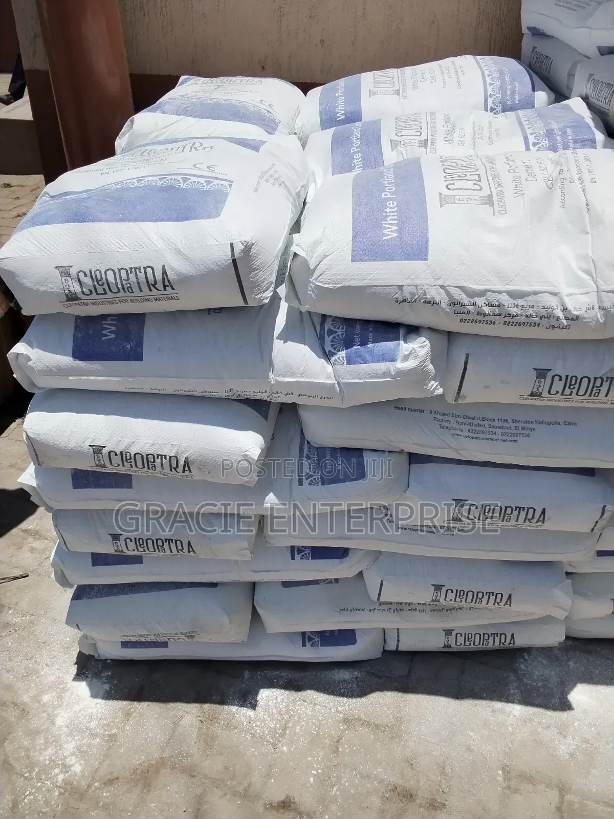 Cleopatra White Cement 40kgs, 52.5N