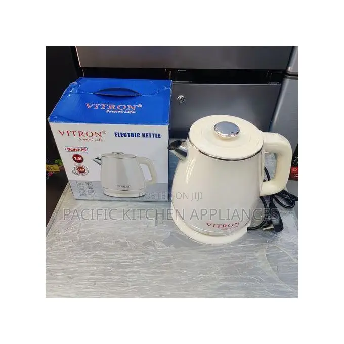 Vitron Stainless Steel 2L Electric Kettle - 2000W - White