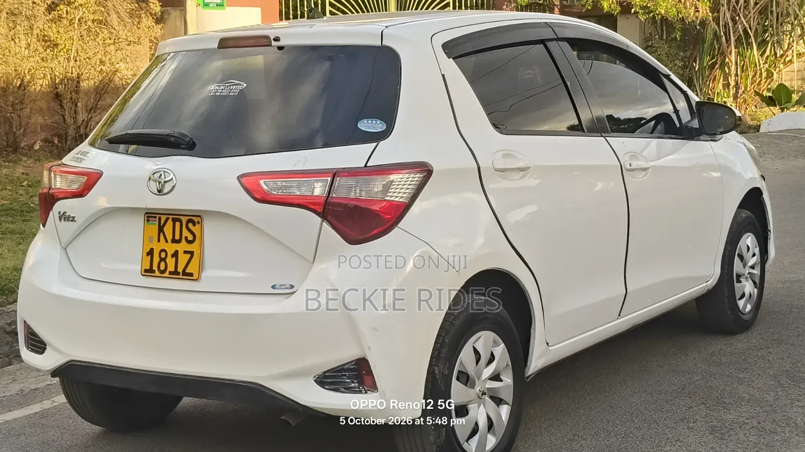 Toyota Vitz 2017 Pearl