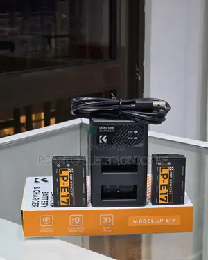 K&F CONCEPT LP-E17 Battery and Dual USB Charger for Canon