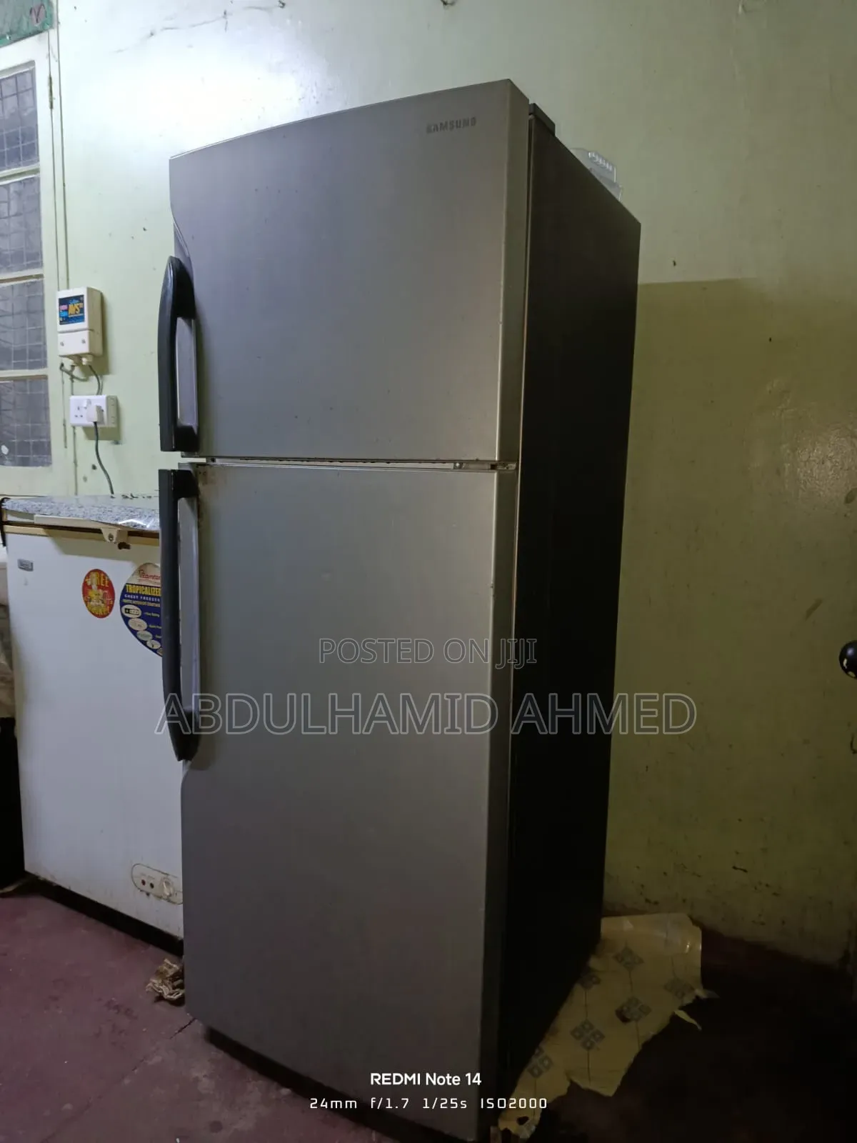 Samsung Double Door Fridge Grey – Working Condition.
