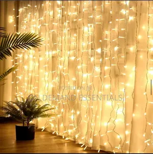 300 LED Window Curtain Lights ☆ Waterproof – Perfect for Indoor
