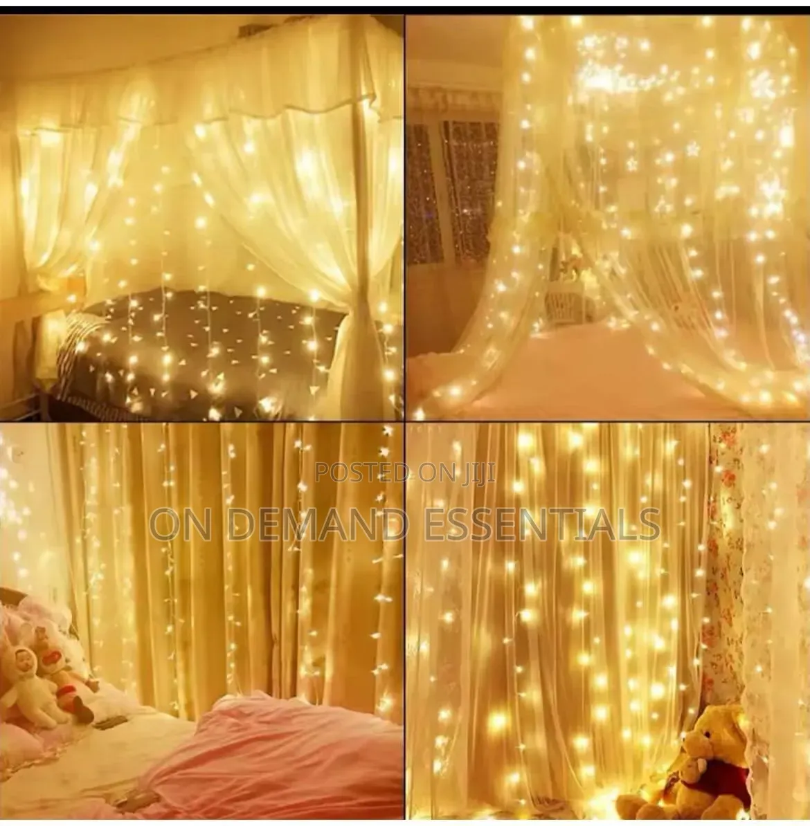 300 LED Window Curtain Lights ☆ Waterproof – Perfect for Indoor