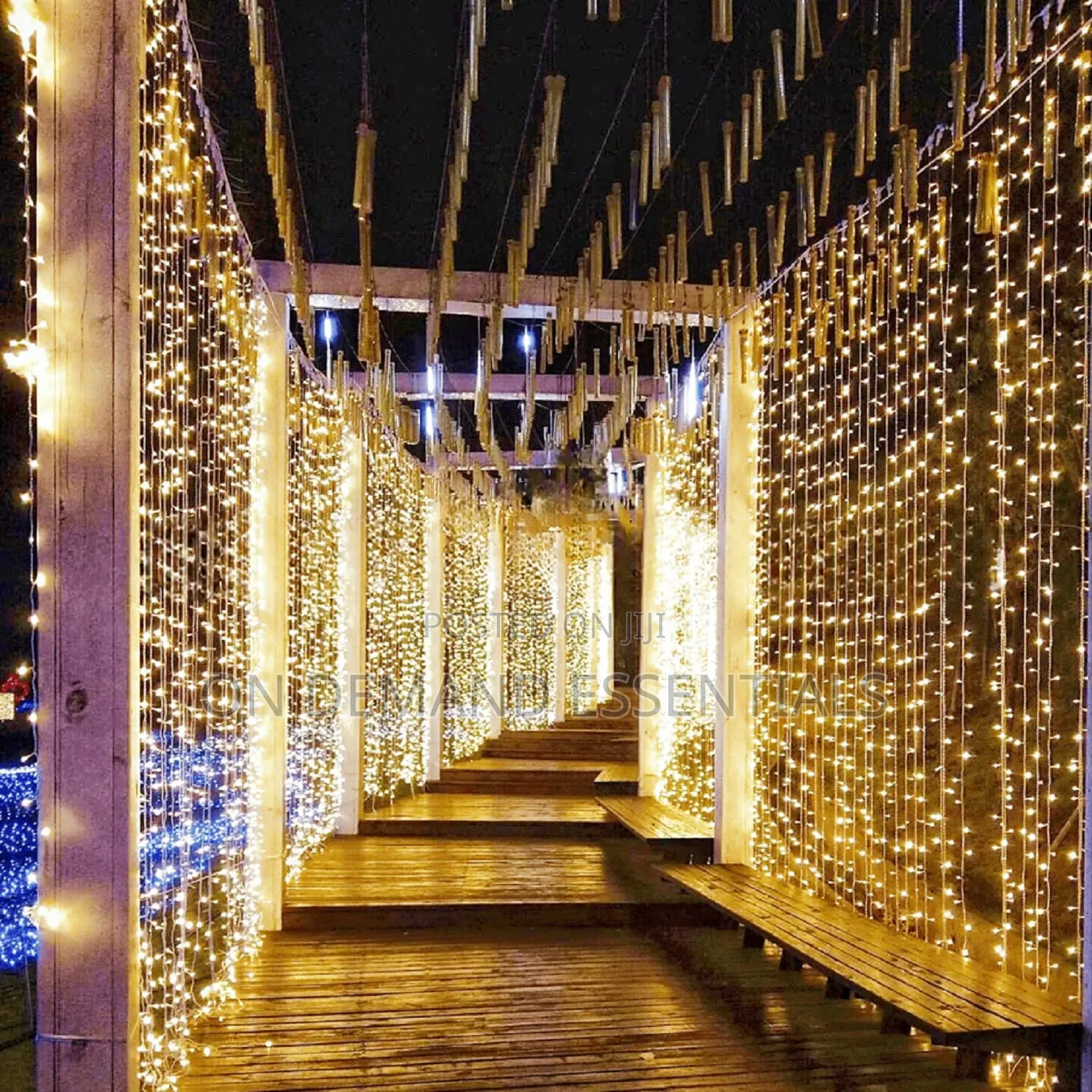300 LED Window Curtain Lights ☆ Waterproof – Perfect for Indoor