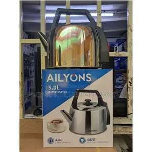 AILYONS 5L Electric Kettle - Stainless Steel, Rapid Boil