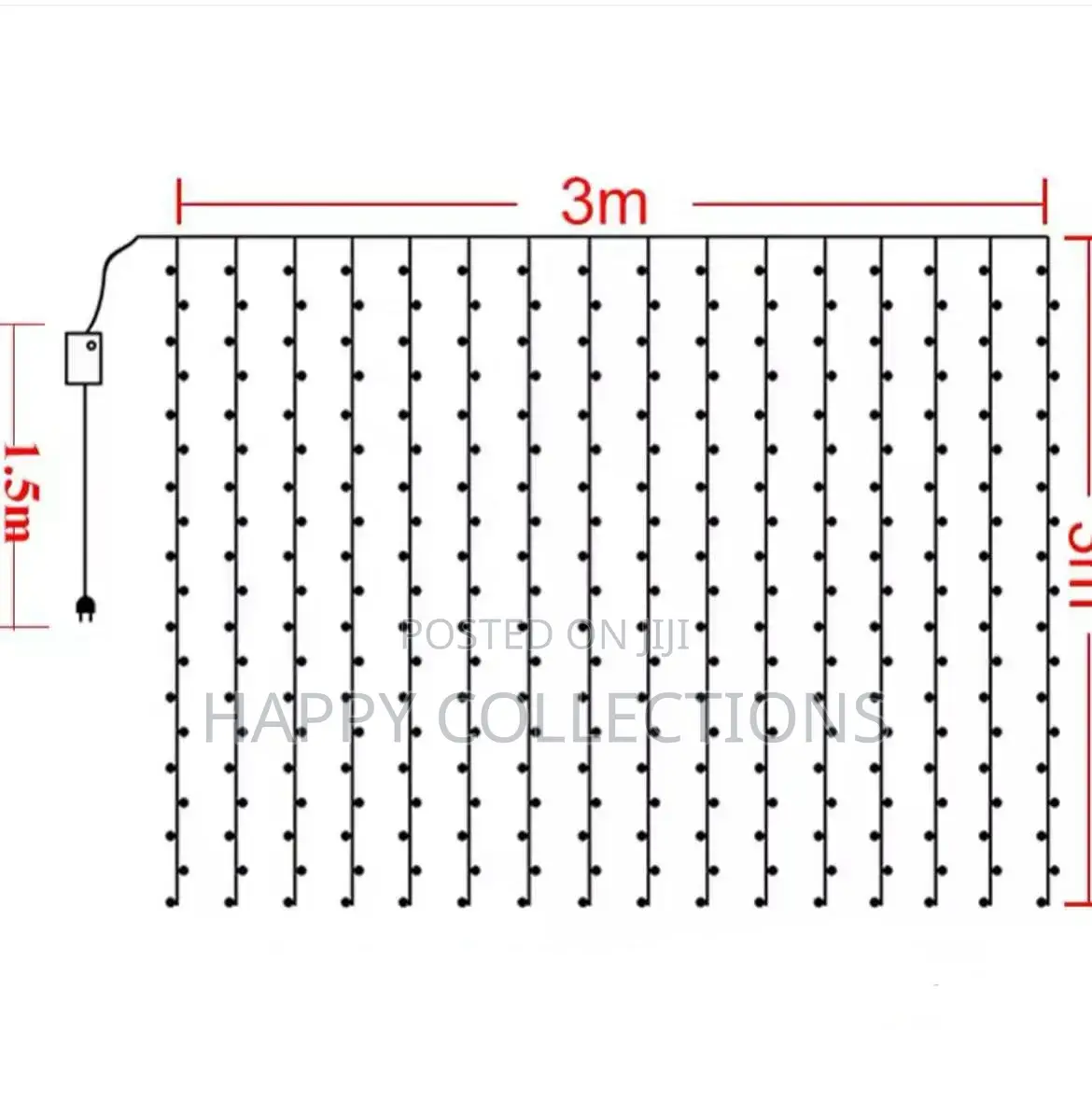 300 LED Window Curtain Lights ☆ Waterproof –