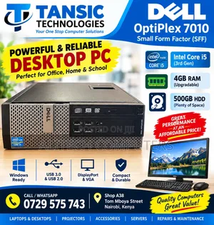 Desktop Computer Dell OptiPlex 780 4GB Intel Core i5 HDD 500GB