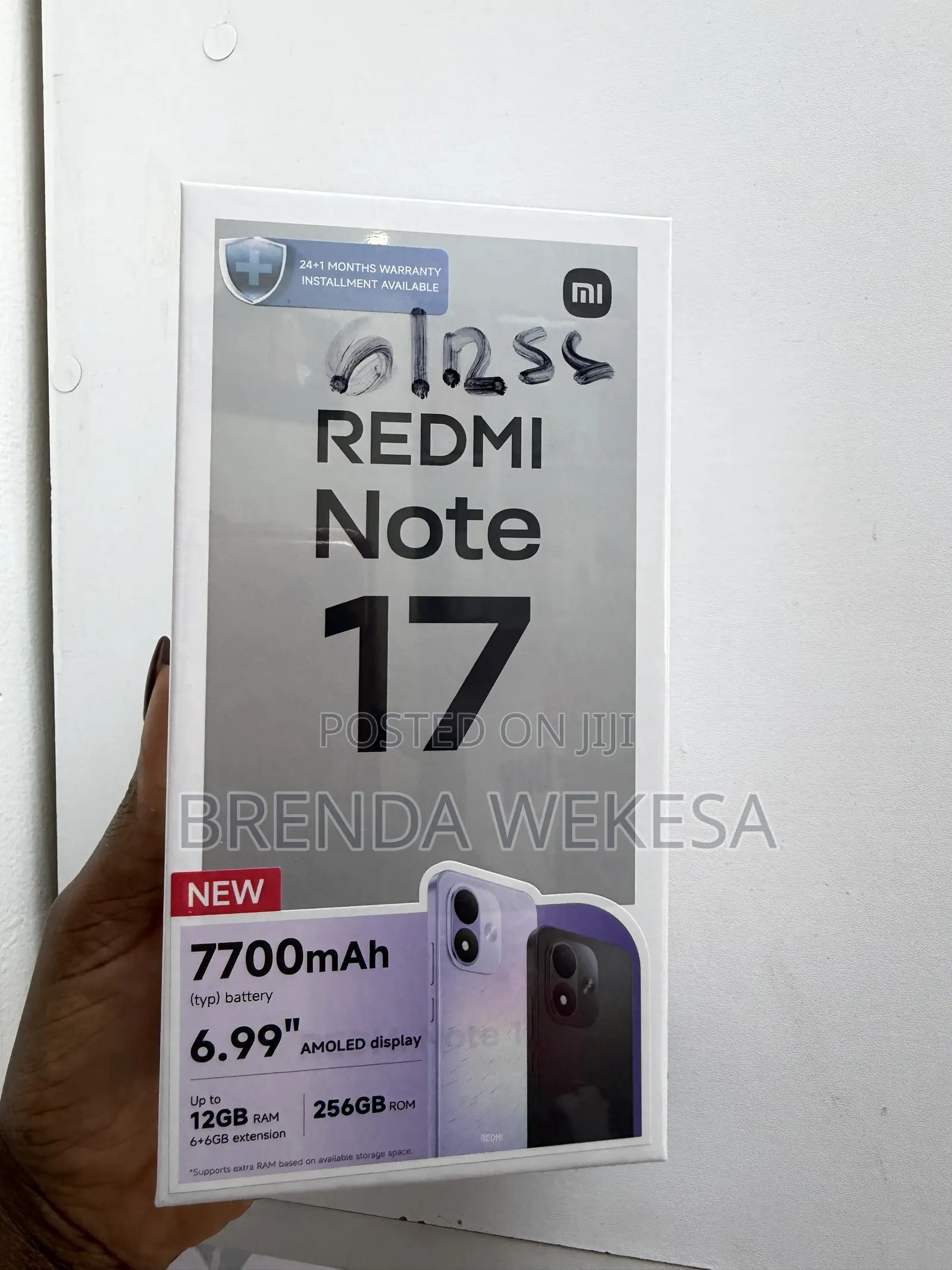 New Xiaomi Redmi Note 17 256 GB Black