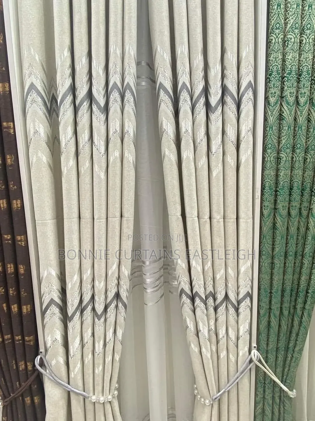 Maroon.blue.grery Curtains for Airbnb Studios