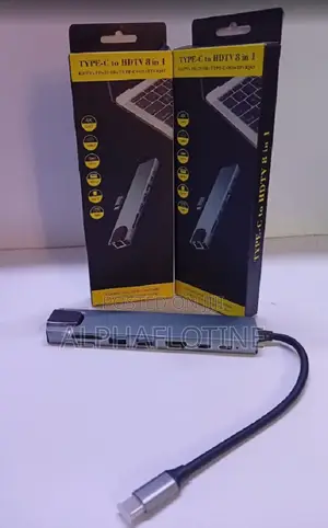 Type-C to HDTV 8-in-1 Adapter-All-in-One Connectivity Hub