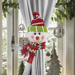 *Christmas Curtain Buckle Santa Claus Snowman Curtain Tie Back