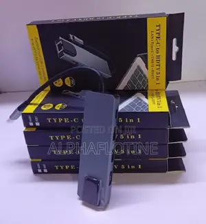 5-in-1 Type-C Hub for Computer/ Phone / Tablet Computer.