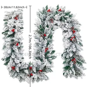*Christmas Decoration Rattan Plush Falling Snow High Aesthetic