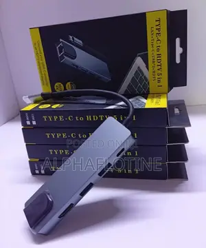 5-in-1 USB-C Hub With an Ethernet Adapter