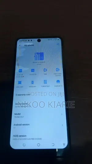 Tecno Camon 17P 128 GB Gray