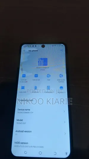 Tecno Camon 17P 128 GB Gray