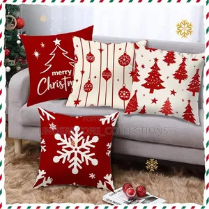 *4pc Set Cushion Cover 45x45 Christmas Decorations for Home Santa