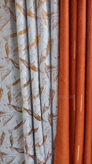 Orange. Yellow Elegant Curtains and Sheers With Rings