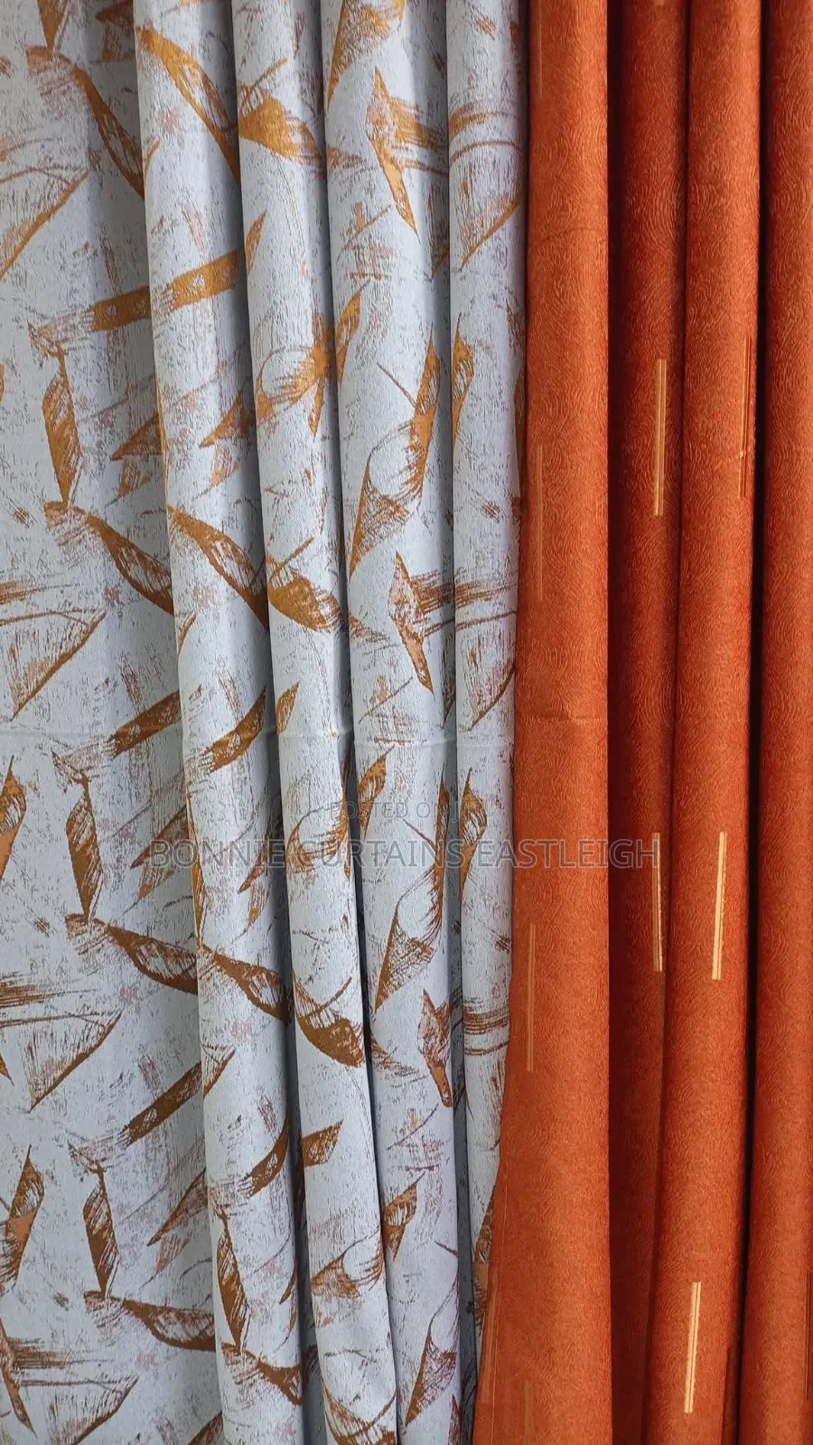 Orange. Yellow Elegant Curtains and Sheers With Rings