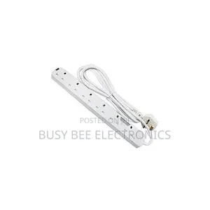 Power King 6 Way Power Extension Cable - White