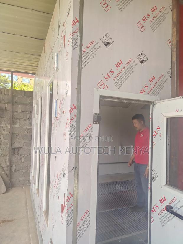 Controlled Fresh Air Circulation System Power Spray Booth Machine Wula