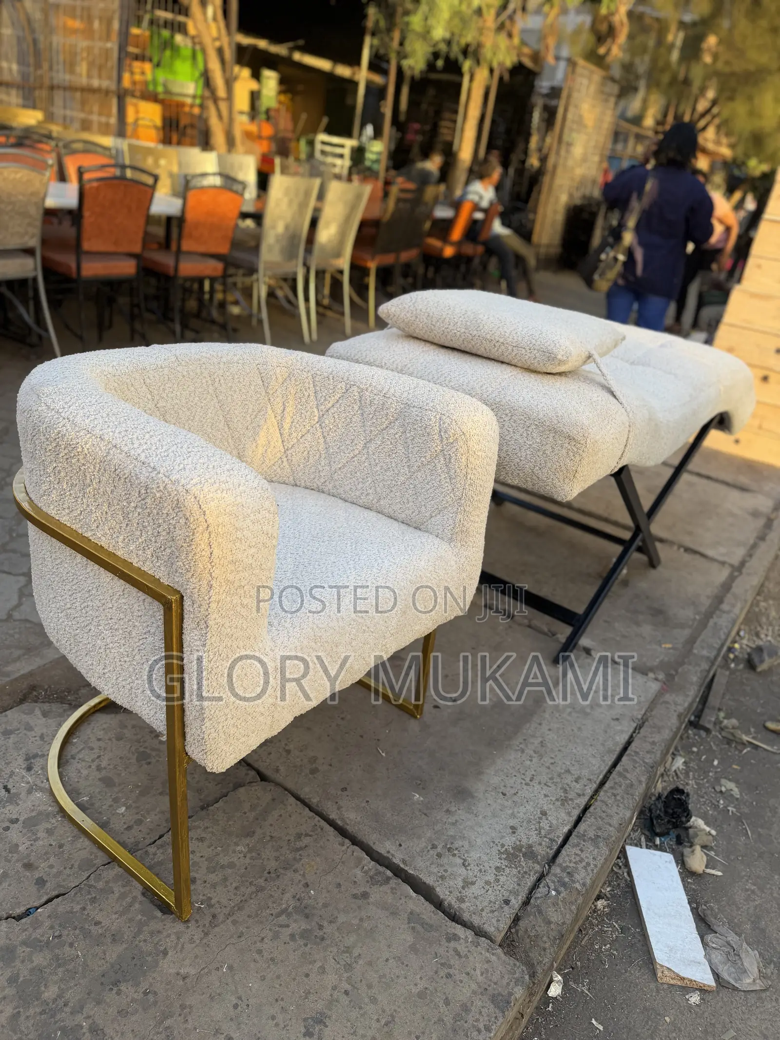 Cream White Styling Chairs